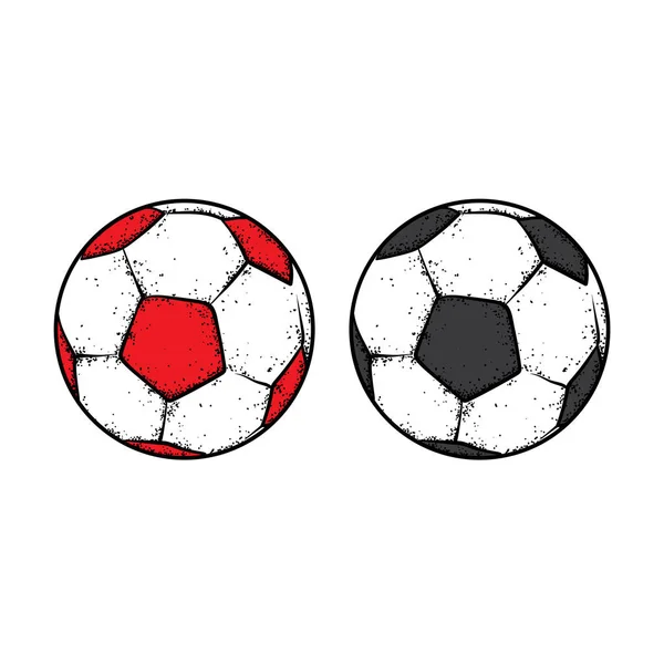 Un bellissimo pallone da calcio. Illustrazione vettoriale. Scuola o università, istruzione . — Vettoriale Stock