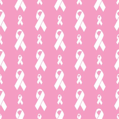 Pembe kurdeleler arka plan. Vektör çizim. Meme kanseri.