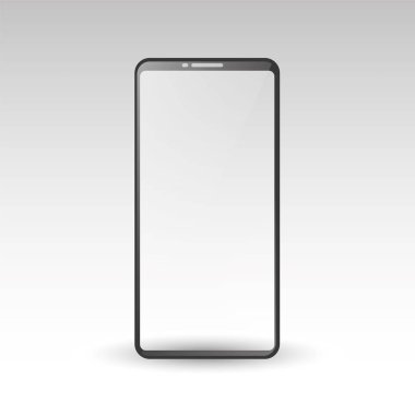 Smartphone simge stil düz tasarım alan arka plan üzerinde. hisse senedi vektör çizim