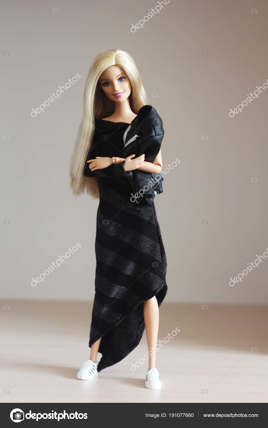 Barbie Doll Long White Hair Beautiful Clothes – Stock Editorial ...