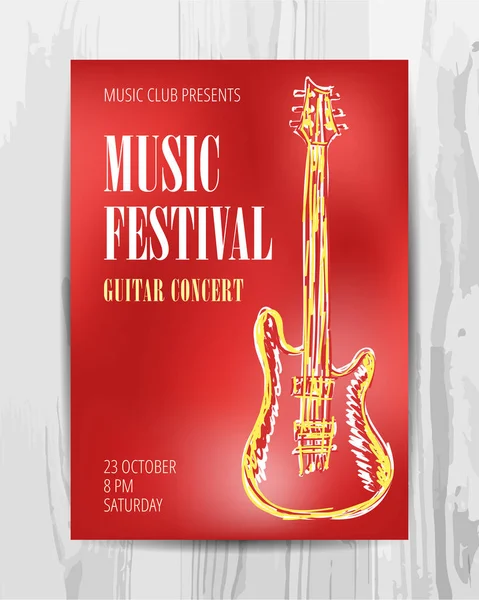 Σύλλογος μουσική συναυλία αφίσα — Διανυσματικό Αρχείο