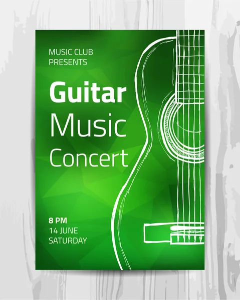 Affiche de concert de musique Club — Image vectorielle