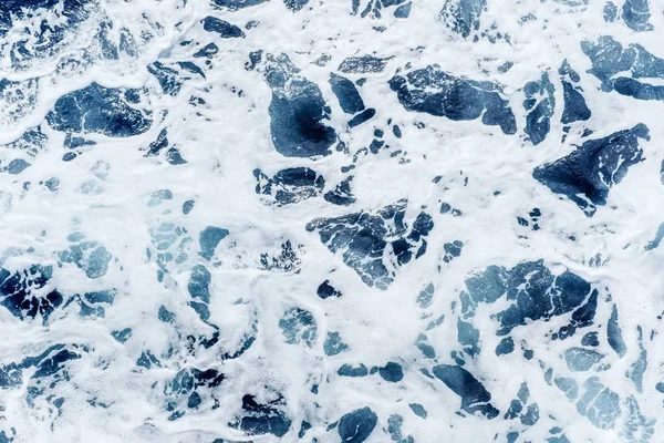 Atlantische Oceaan Met Blauw Water Een Zonnige Dag Golven Schuim — Stockfoto