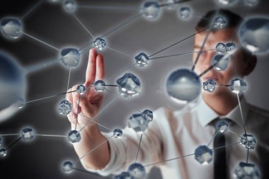 Bilim ve tıpta yenilikçi teknolojiler. Bağlantı teknolojisi. Güvenlik kavramı.