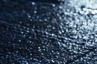 Soyut arkaplan, yumuşak mavi bokeh daireler, buzun dokusu