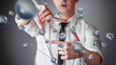 Bilim ve tıpta yenilikçi teknolojiler. Bağlantı teknolojisi. Güvenlik kavramı.