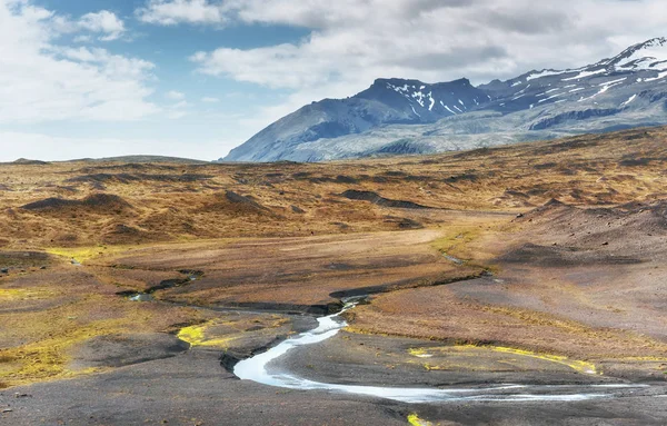 Красивий Краєвид Гір Річок Ісландії — стокове фото