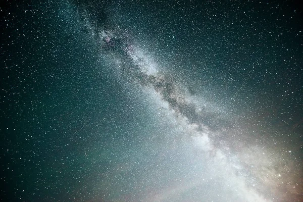 Céu Noturno Vibrante Com Estrelas Nebulosa Galáxia Céu Profundo Astrofoto — Fotografia de Stock