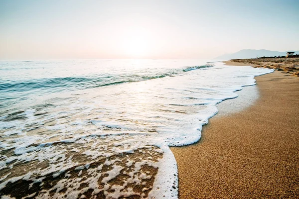 Fantastisk Solnedgång Stranden Vackert Landskap — Stockfoto