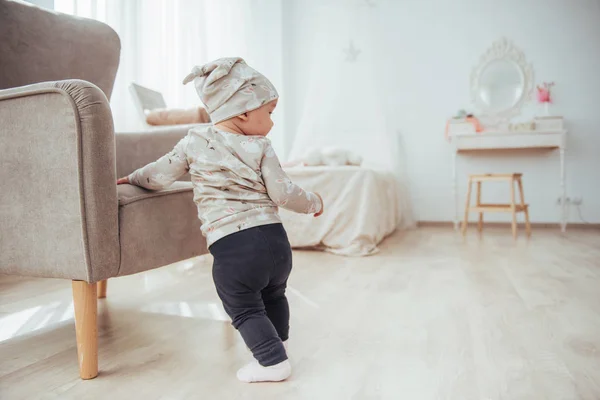 Happy Baby Chair Next Bright Room Childhood — Stock Photo, Image