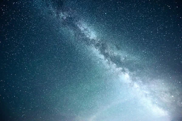 Céu Noturno Vibrante Com Estrelas Nebulosa Galáxia Céu Profundo Astrofoto — Fotografia de Stock