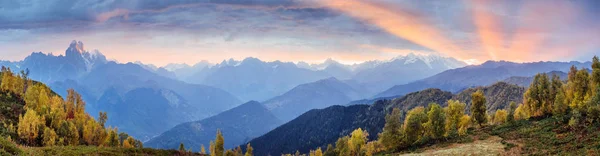 Nevoeiro Grosso Passo Montanha Goulet Georgia Svaneti Europa Montanhas Cáucaso — Fotografia de Stock