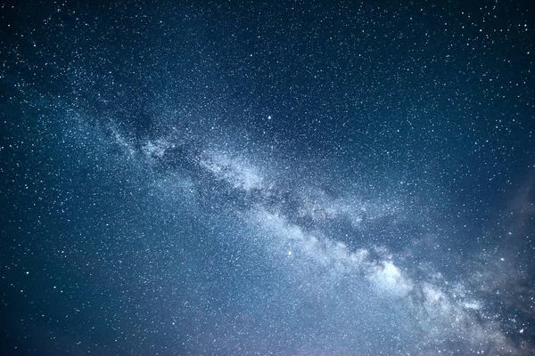 Vibrerande Natthimmel Med Stjärnor Och Nebulosa Och Galax Djupa Himmel — Stockfoto