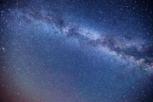 Fantastic Meteor Shower Snow Capped Mountains — Stock Photo, Image