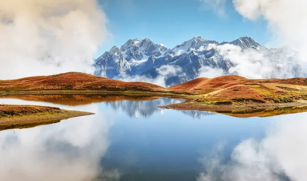 Koruldi Bergmeer Opper Svaneti Georgië Europa Kaukasus Bergen — Stockfoto