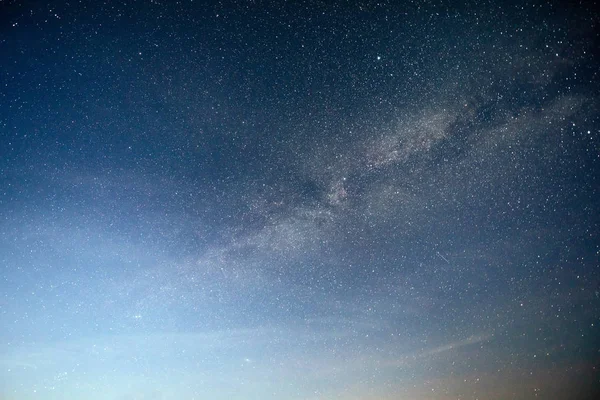 Vibrerande Natthimmel Med Stjärnor Och Nebulosa Och Galax Djupa Himmel — Stockfoto