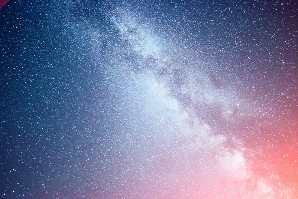 明亮的夜空 星云和星系 深空星图 — 图库照片