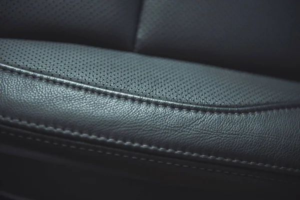 Leather Background Part Car Seat Macro Photo — Stock Photo, Image