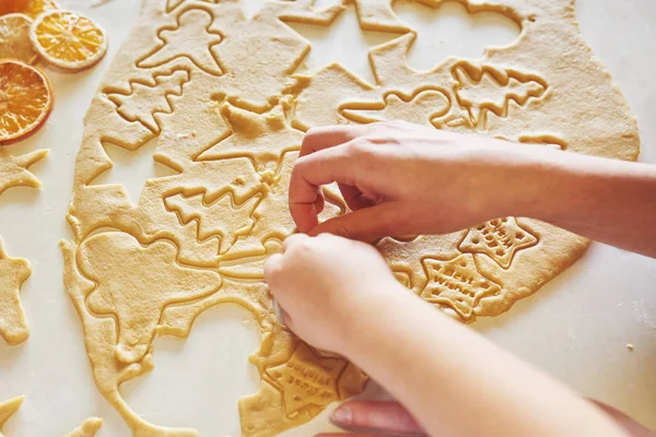 Deliciosas Galletas Miel Con Hermosas Formas Para Las Vacaciones —  Fotos de Stock