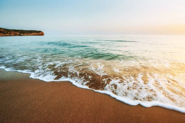 Färgsprakande Solnedgång Över Havet Vackert Landskap — Stockfoto