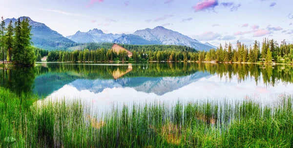 Lake Strbske Pleso High Tatras Mountain Slovakia Europe — Stock Photo, Image