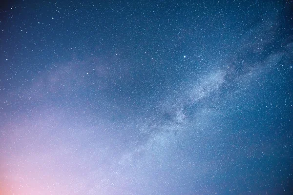 Vibrerande Natthimmel Med Stjärnor Och Nebulosa Och Galax Djupa Himmel — Stockfoto