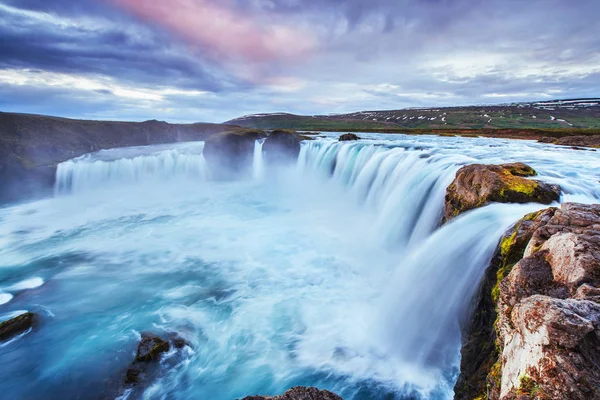 Vue Imprenable Sur Cascade Selfoss Dans Parc National Vatnajokull Islande — Photo