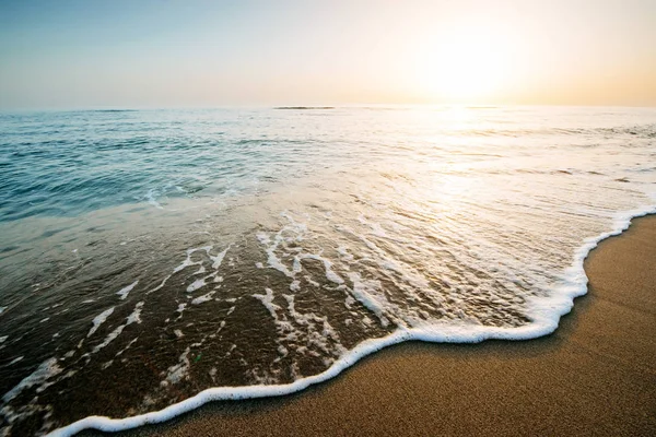 Fantastisk Solnedgång Stranden Vackert Landskap — Stockfoto