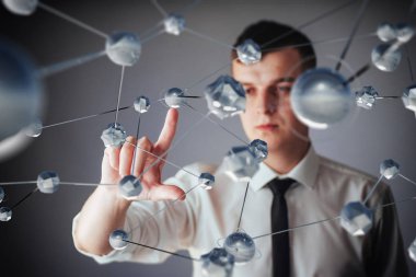 Bilim ve tıpta yenilikçi teknolojiler. Bağlantı teknolojisi. Güvenlik kavramı.