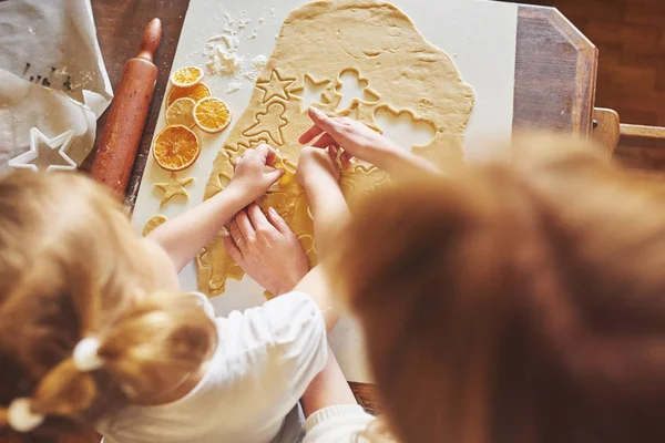 Deliciosas Galletas Miel Con Hermosas Formas Para Las Vacaciones —  Fotos de Stock