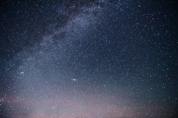 Яркое Ночное Небо Звездами Туманностью Галактикой Астрофото Глубокого Неба — стоковое фото