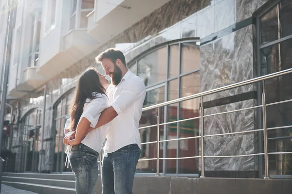 Een Goed Paar Buitenshuis Tijd Doorbrengen Twee — Stockfoto