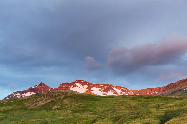 Horský Řetěz Poblíž Egilsstadiru Východním Islandu Krásný Svět — Stock fotografie