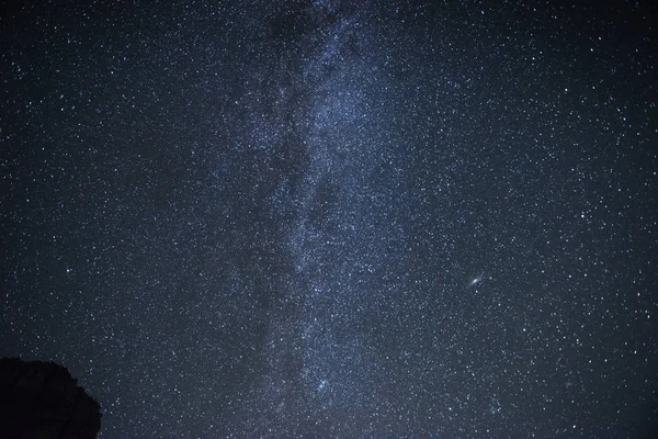 Milky Way Galaxy Stars Space Dust Universe Photoed Night Sky — Stock Photo, Image