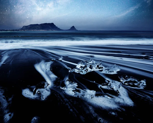 Islândia Jokulsarlon Lagoa Bela Paisagem Fria Imagem Geleira Icelandic Lagoa — Fotografia de Stock