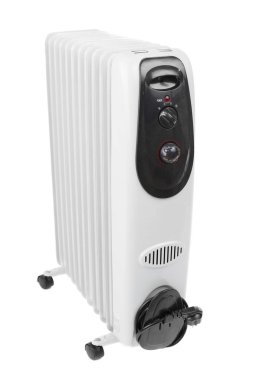 Beyaz arka plan üzerinde yağ ısıtıcı