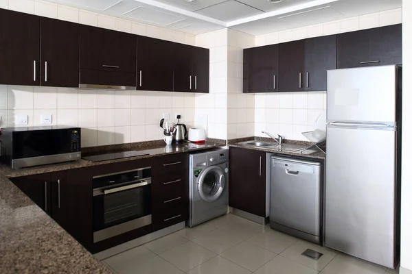 Interior of modern european kitchen — Stock Photo, Image