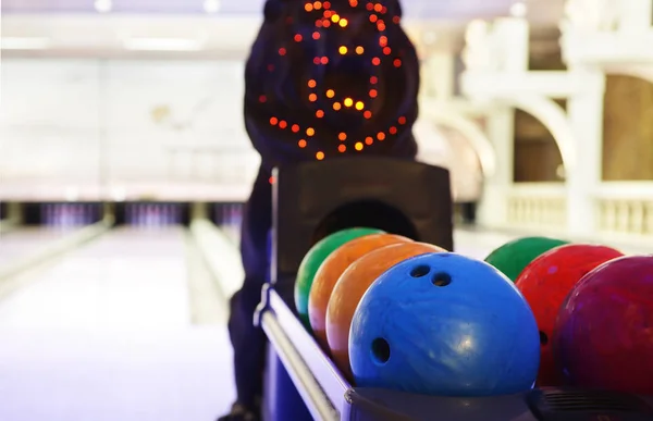 Modernes europäisches Bowlinginterieur — Stockfoto