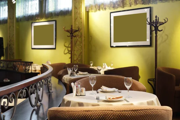 Restaurante europeo en colores brillantes — Foto de Stock