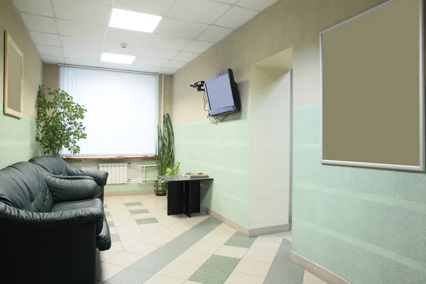 Europejskim korytarzu nowoczesne kliniki — Zdjęcie stockowe