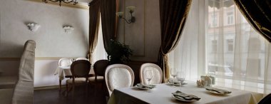 parlak renklerde Avrupa Restoran