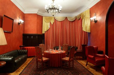 parlak renklerde Avrupa Restoran