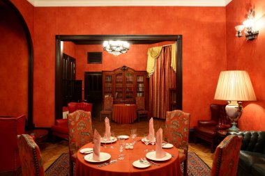 parlak renklerde Avrupa Restoran