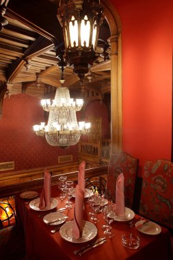 parlak renklerde Avrupa Restoran