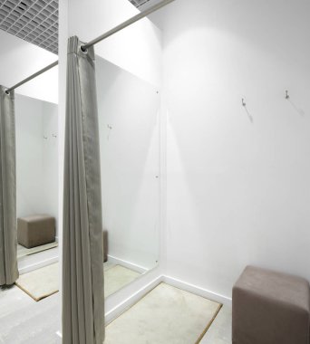 soyunma odası kumaş mağazasında iç