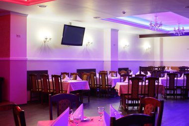 parlak renklerde Avrupa Restoran
