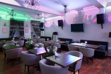 parlak renklerde Avrupa Restoran