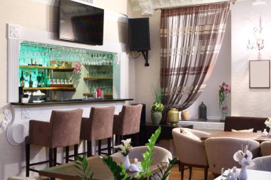 parlak renklerde Avrupa Restoran