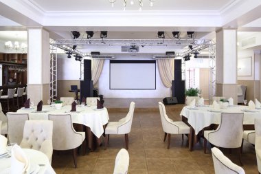 parlak renklerde Avrupa Restoran