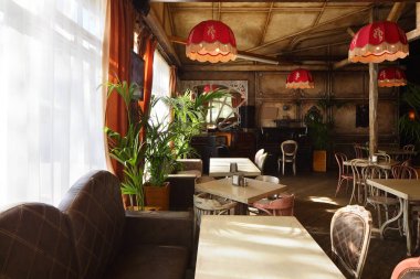 parlak renklerde Avrupa Restoran